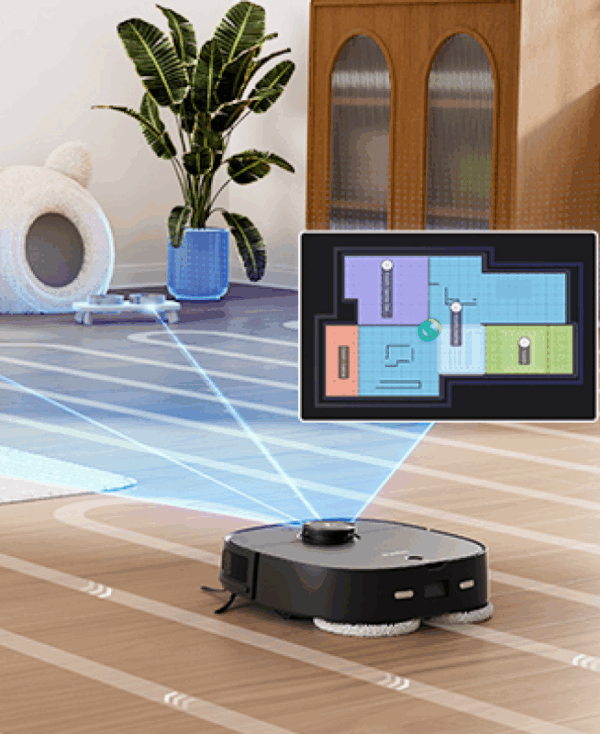 Robot aspirateur et laveur Eureka J12 Ultra avec station de nettoyage automatique – Image 2