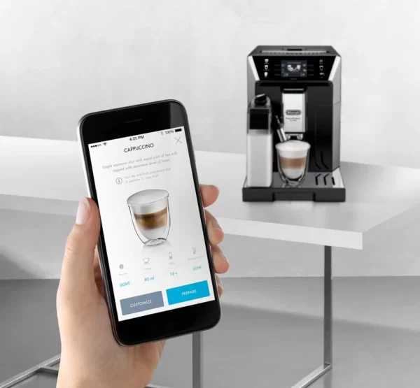 De'Longhi ECAM 550.65.W – Machine à café entièrement automatique avec système de lait et contrôle par application